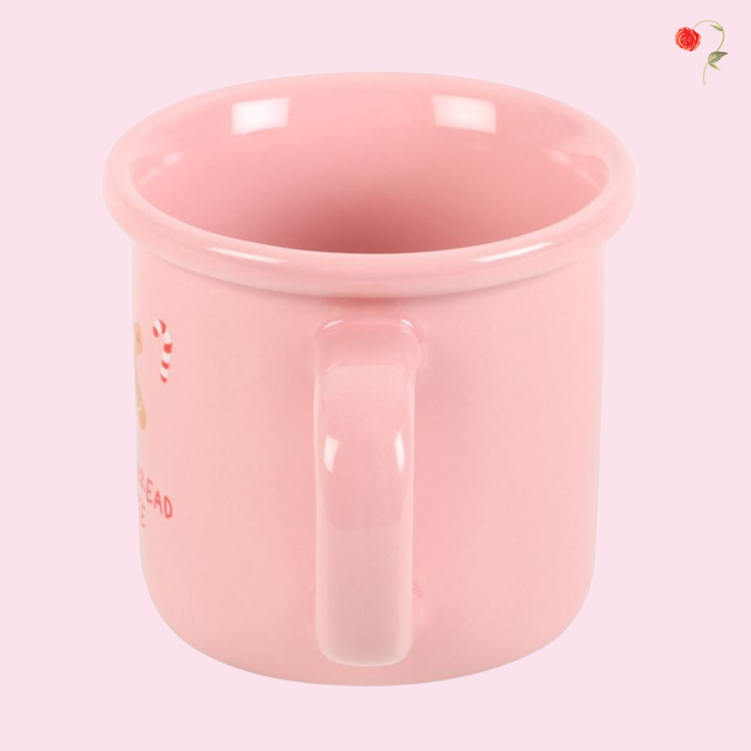 Pink Gingerbread Mug