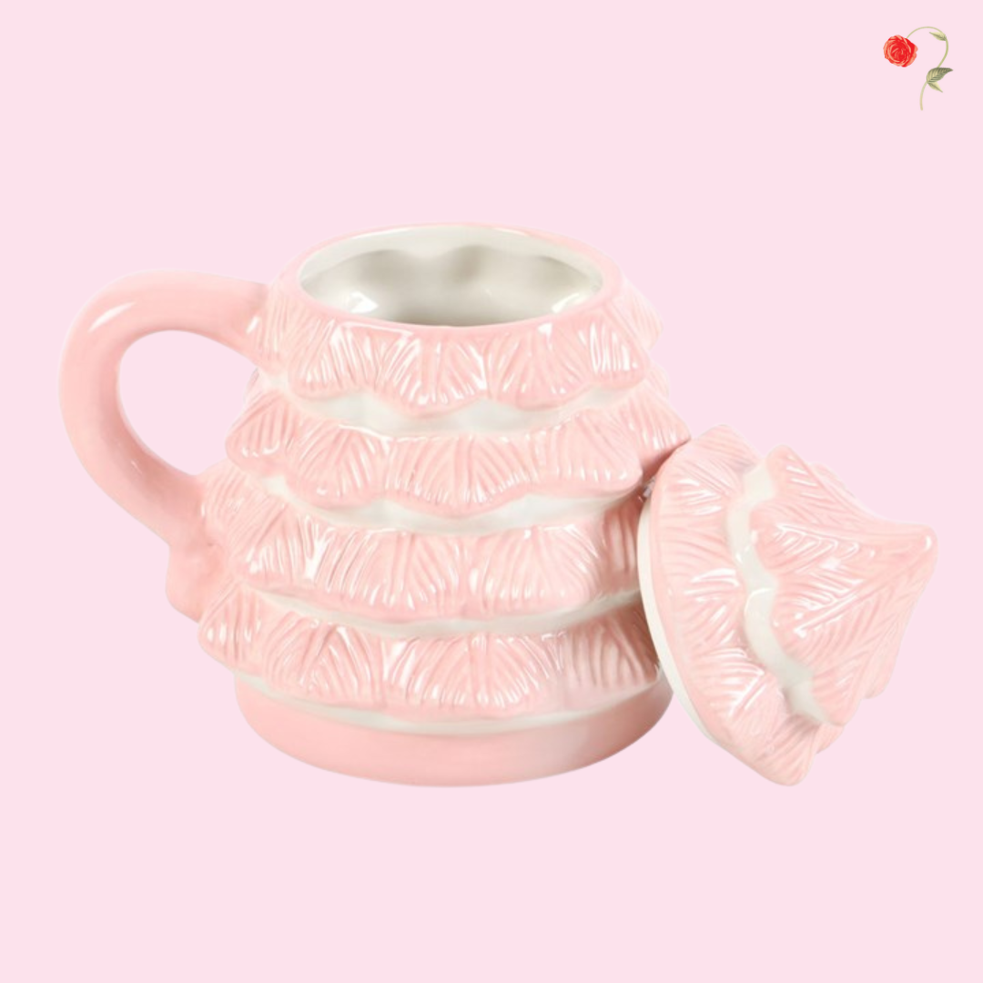 Pink Christmas Tree Ceramic Mug