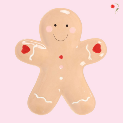 Gingerbread Man Serving Plate