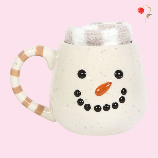 Snowman Mug and Socks Set