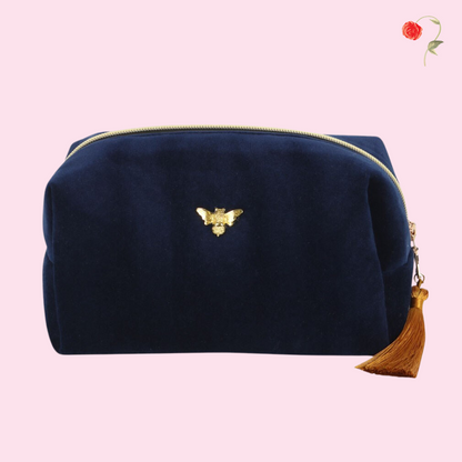 Bee-utiful Velvet Makeup Bag