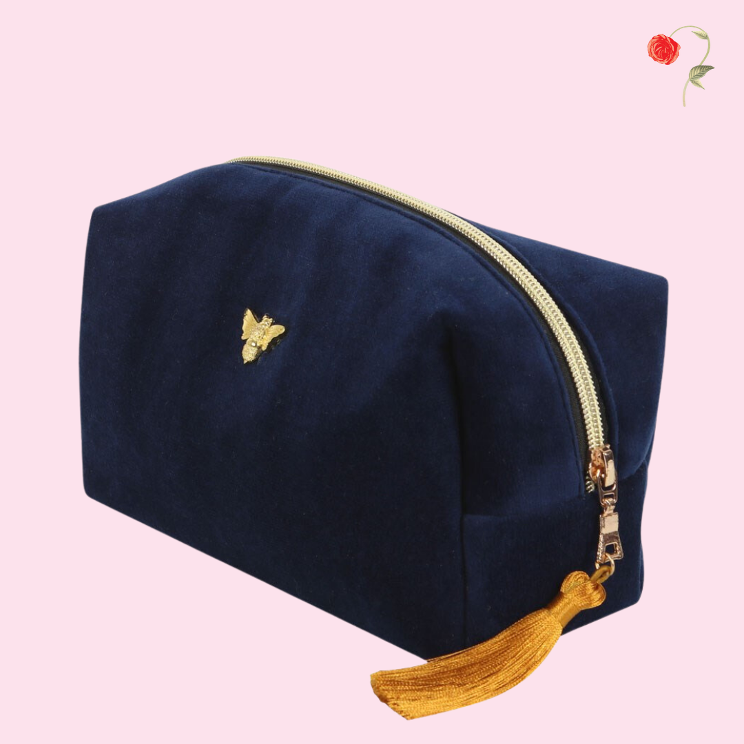 Bee-utiful Velvet Makeup Bag