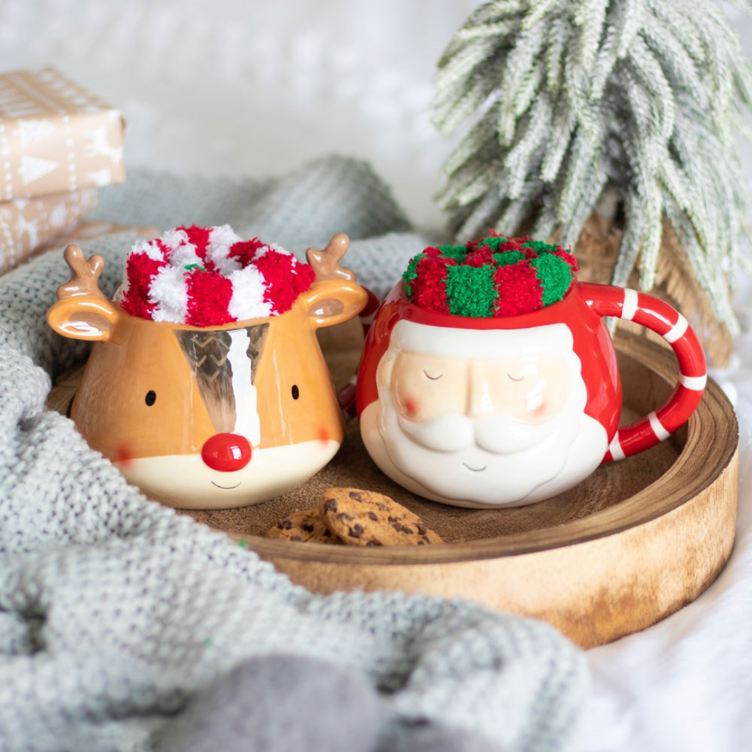 Santa Mug and Socks Set