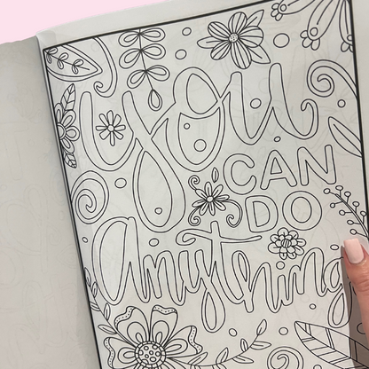 Positive Vibes Colouring Book