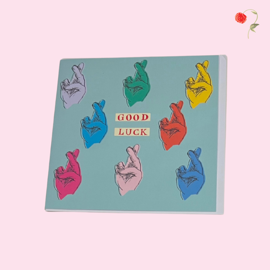 Good Luck Multi-Coloured Card