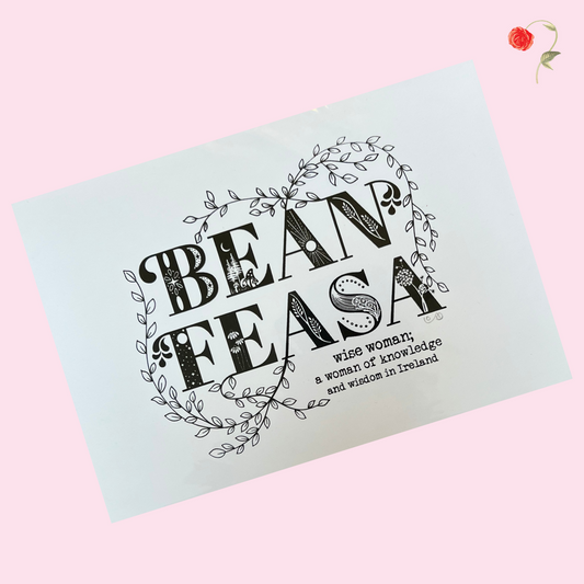 Once Upon A Dandelion Bean Feasa Print