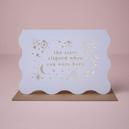 Sister Paper. Co Stars Aligned Birthday Card