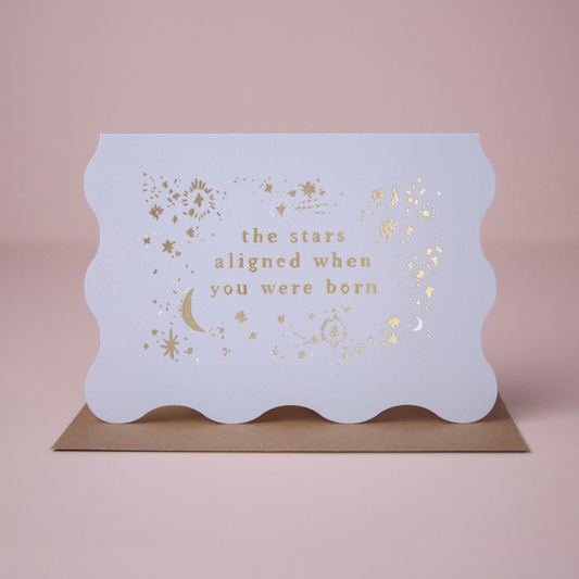 Sister Paper. Co Stars Aligned Birthday Card